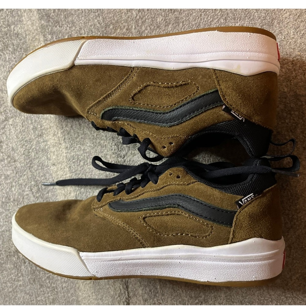 Vans UltraRange Pro Brown Suede Black Skate Shoes Mens 6.5 Skater Grunge HipHop